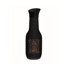 Бутылка для воды Herevin Black MAT 1,0 л стекло 111653-120