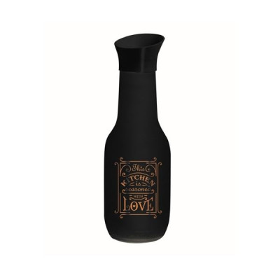 Бутылка для воды Herevin Black MAT 1,0 л стекло 111653-120