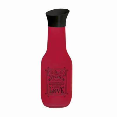 Бутылка для воды Herevin Red MAT 1,0 л стекло 111653-121
