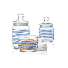 Набор банок Luminarc SPIRAL BLUE (0,5 л, 0,75 л, 1 л) 3 пр Q0394