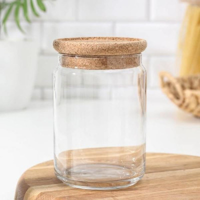 Банка для сыпучих Luminarc Cork 1,0 л P9617