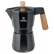 Гейзерная кофеварка на 6 чашек Vinzer Latte Nero алюминий VZ 89382