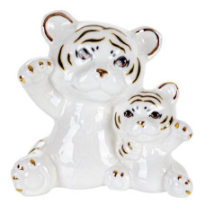 Фигурка декоративная Тигр с ребенком 9 см 149-447
