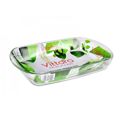 Форма стеклянная прямоугольная Vittora 2,6 л 35x22x5,5 см VT-6126