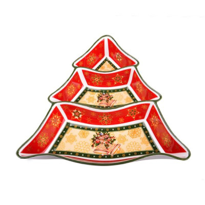 Менажница 24x24x5 см Christmas Collection, фарфор (арт.986-003)