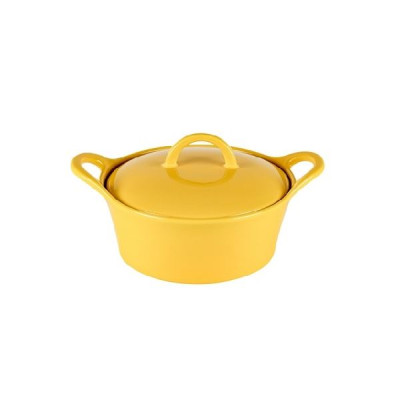 Кастрюля керамическая круглая Limited Edition PISO 28,5x22x11 см 1,8л желтая UN30-008