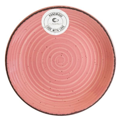 Тарелка керам. десертная CESIRO SPIRAL 20 см розовая D3070S/G139