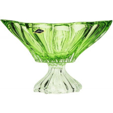 Фруктовница на ножке Bohemia Plantica Green 330 мм 6KG03 72T27 330