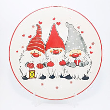 Тарелка обеденная круглая Milika Gnomes Party 27 см М0680-FT20302A