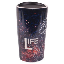 Чашка с крышкой Limited Edition TRAVEL LIFE 360 мл в подар.упак. HTK-051