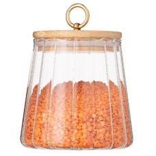 Банка стеклянная с бамбуковой крышкой Ardesto Fresh Vintage 650 мл AR1365BV