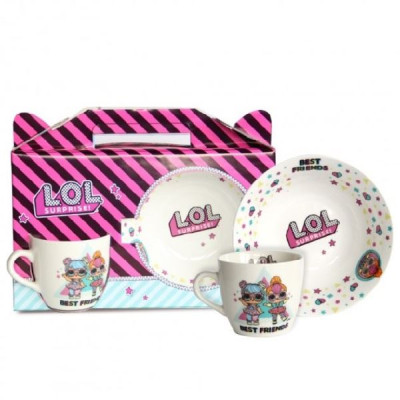 Набор для детей фарфор 2 пр L.O.L.Surprise! BonBon and Neon QT 76001190