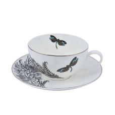 Чашка с блюдцем чайная Astera Charm Dragonfly 410 мл A0530-CS410-A