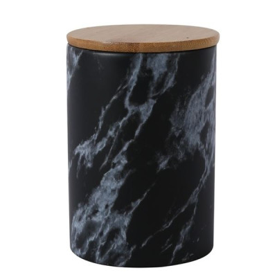 Банка керамическая Limited Edition Marble 750 мл черная 202C-007-A1