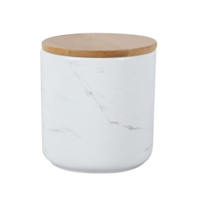 Банка керамическая Limited Edition Marble 900 мл белая 202C-007-A2