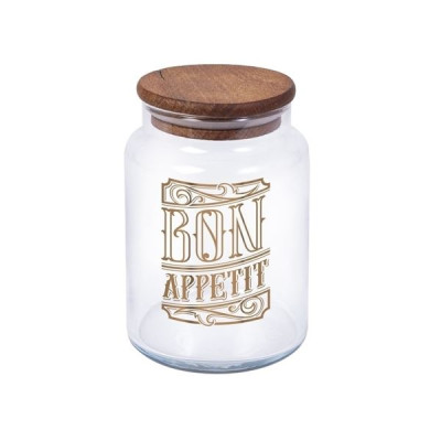 Банка Herevin Bon Appetit 0,635 л дерев.крышка 232004-147
