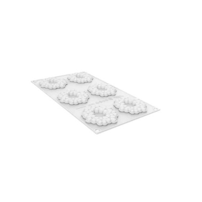 Форма силиконовая Silikomart FLORA 19 Ø75 мм h=7,5 мм (6x19 мл) FLORA 19