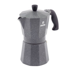 Кофеварка гейзерная на 9 чаш. Vinzer Granito алюминиевая VZ 89399