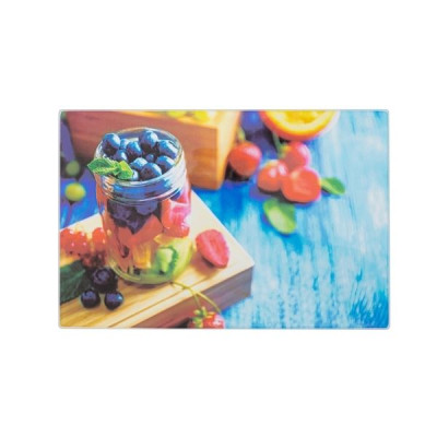 Доска разделочная стеклянная VIVA BLUEBERRIES 30x20 см C3230C-B6