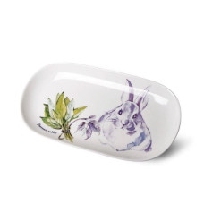 Блюдо 30х15х2,5 см Fissman PROVENCE RABBIT фарфор 13957 F