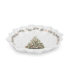 Блюдо круглое Fissman CHRISTMAS 24 см фарфор 14017 F