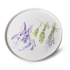 Тарелка 25 см Fissman Provence Rabbit фарфор 13951 F