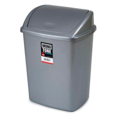 Контейнер для мусора Bora Plastik 26 л серый BO842GREY