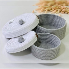 Корзинка круглая с крышкой Монреаль 25x11 см 101-107