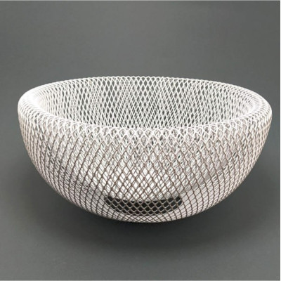 Корзинка Ardesto Midori 25x25x12 см метал, белый AR0902W