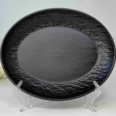 Овальное блюдо Черный обелиск 26x18,5 см 102-680