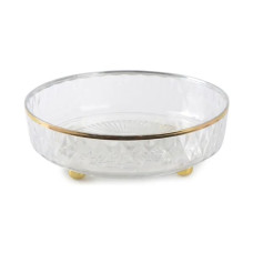 Блюдо поворотное LED Twist Clear Gold 27 см прозрачное B100076