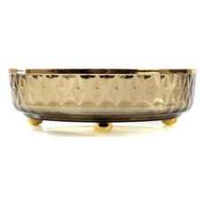 Блюдо поворотное LED Twist Grey Gold 27 см серое B100077