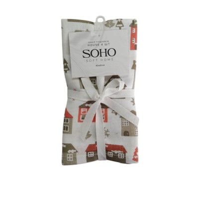 Набор полотенец 4 шт SOHO House 40x40 см 87400H