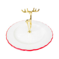 Блюдо круглое LED NY Deer 22 см A050017