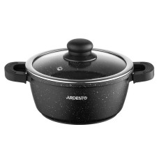 Кастрюля Ardesto Gemini Anzio 1,8 л, алюминий, черный AR2418GE