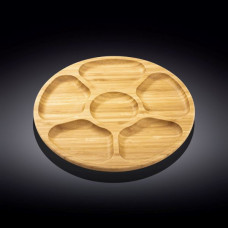 Менажница круглая Wilmax Bamboo 28 см 6 секций WL-771226 / A