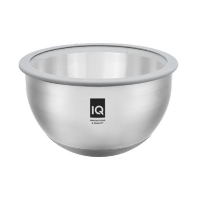 Салатник 20 см с крышкой IQ Be Chef нержавеющая сталь IQ-9144-20