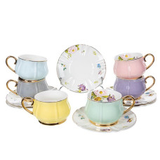 Набор чайный 12 пр Lefard Mix of colors 200 мл 975-061