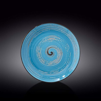 Тарелка круглая 25,5 см Wilmax Spiral Blue WL-669614 / A