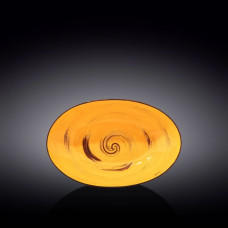 Блюдо овальное глубокое Wilmax Spiral Yellow 25x16,5x6 см 570 мл WL-669440 / A