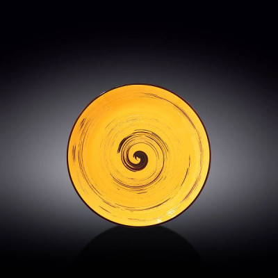 Тарелка круглая 20,5 см Wilmax Spiral Yellow WL-669412 / A