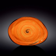 Блюдо камень Wilmax Spiral Orange 33x24,5 см WL-669342 / A
