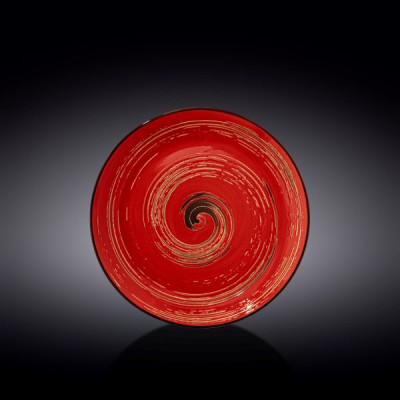 Тарелка круглая 23 см Wilmax Spiral Red WL-669613 / A
