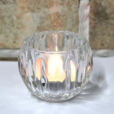 Подсвечник стеклянный Crystal Big Lines d 6,5 см h 7 см 83241011-1
