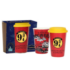 Стакан фарфоровый с силиконовой крышкой Harry Potter Hogwarts Express 410 мл красный 76001743