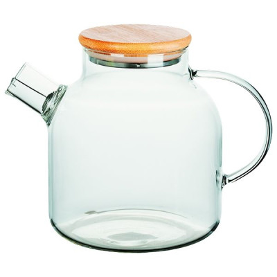 Чайник стеклянный с бамбуковой крышкой Ringel Joy 1500 мл (арт.RG-0002/1500)