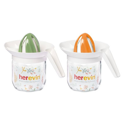 Устройство для выдавливания сока Herevin Peach-Green mix 425 мл (арт.131421-150)