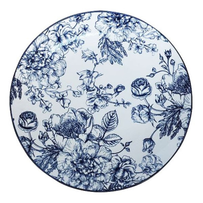 Обеденная тарелка Limited Edition Blossom Blue 26,5 см, фарфор (арт. YF7001-1)