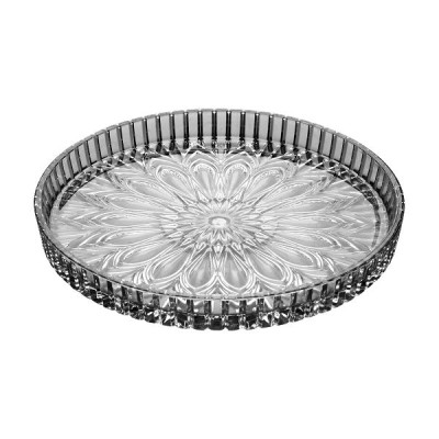 Блюдо круглое Ecomo Circle d 15,5 см, стекло (арт. CIR-6022-FLW-F-K)