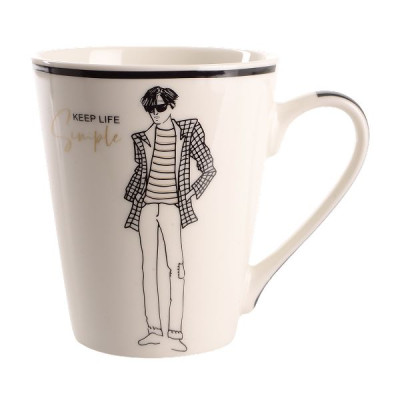 Кружка 300 мл Limited Edition Couture D, фарфор (арт. B02-E0824D)